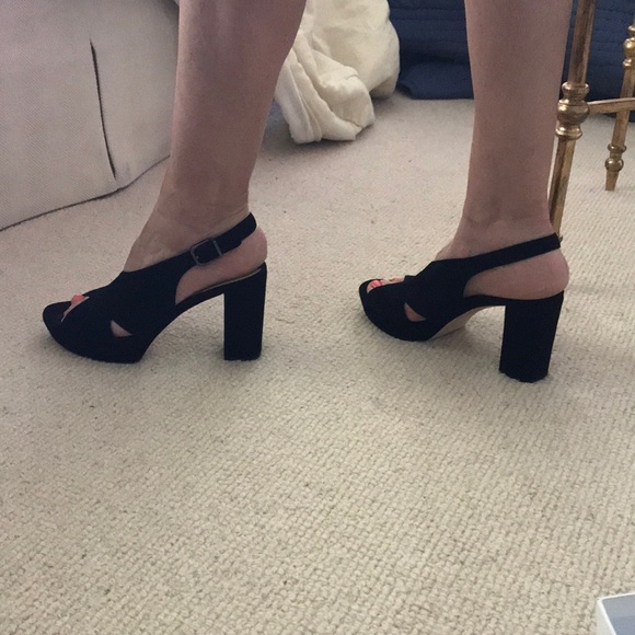 Via Spiga V-June, black suede, size 8 M heels - Picture 3 of 5